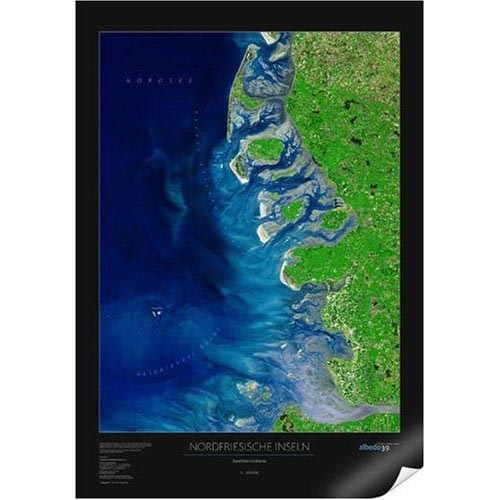Satellitenbildkarte "Nordfriesische Inseln"